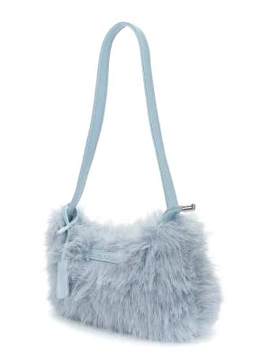Keddo Couture Baby Blue Faux Fur Handbag