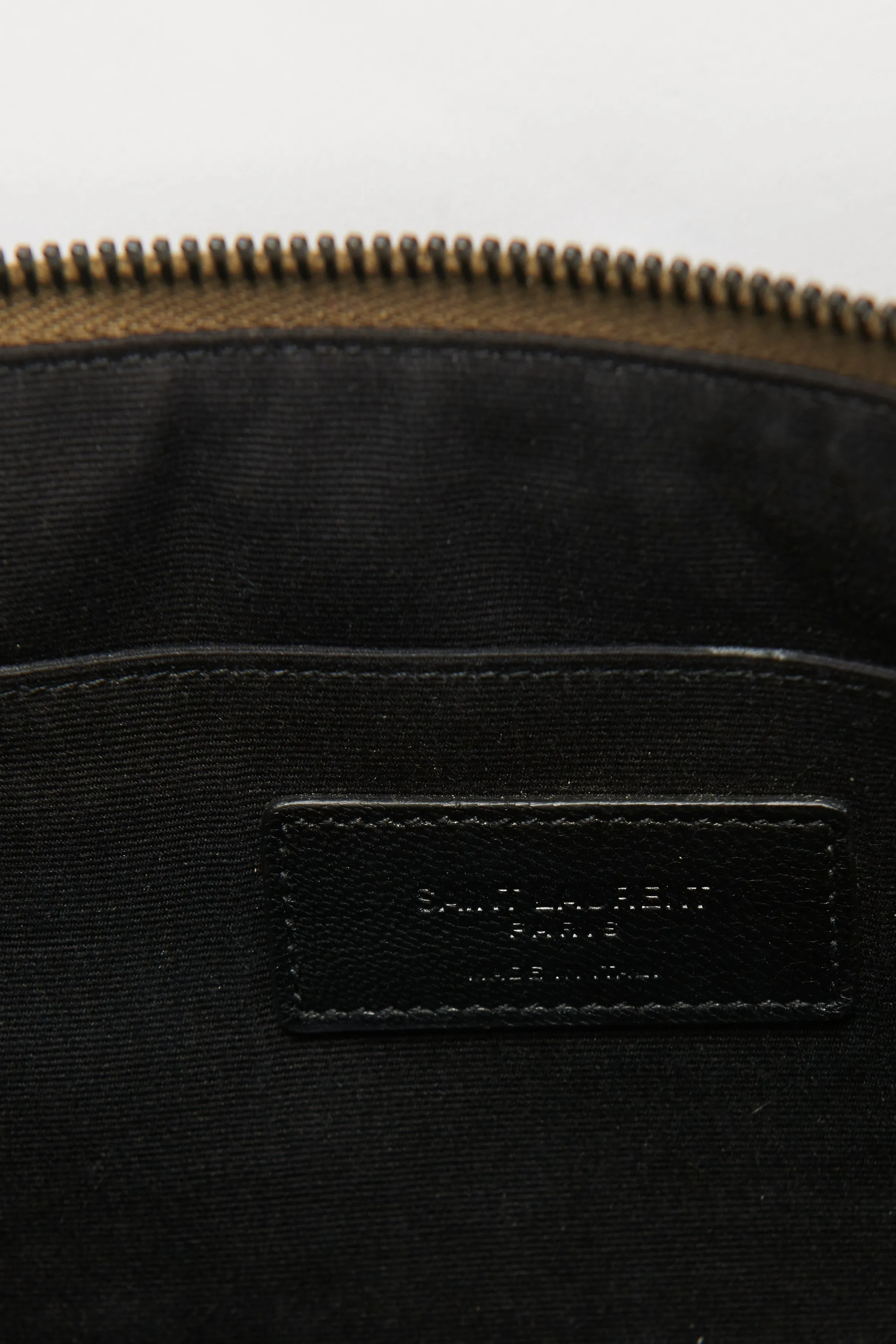 Khaki Canvas Property Of Preowned Clutch