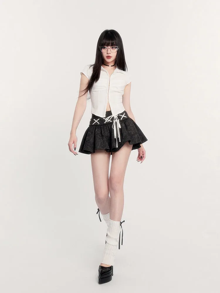 Lace-Up Tennis Shirt