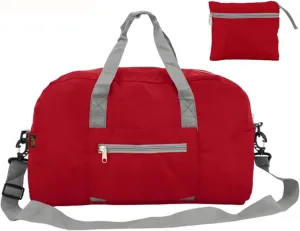 Large Capacity Foldable Storage Bags, Portable Outdoor Camping Organizers with Shoulder Straps, for Beach, Picnic, Road Trip (Red)