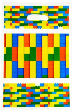 Lego Theme Party Loot Bags - 10 Per Pack