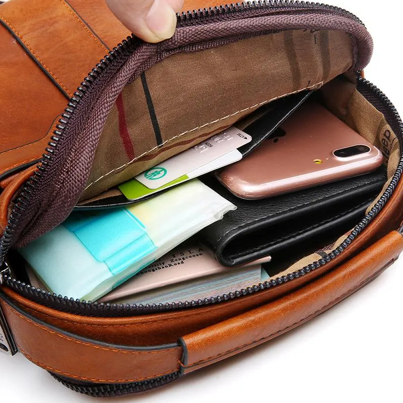 Luxury JEEP Leather Messenger Bag - 3 Colors