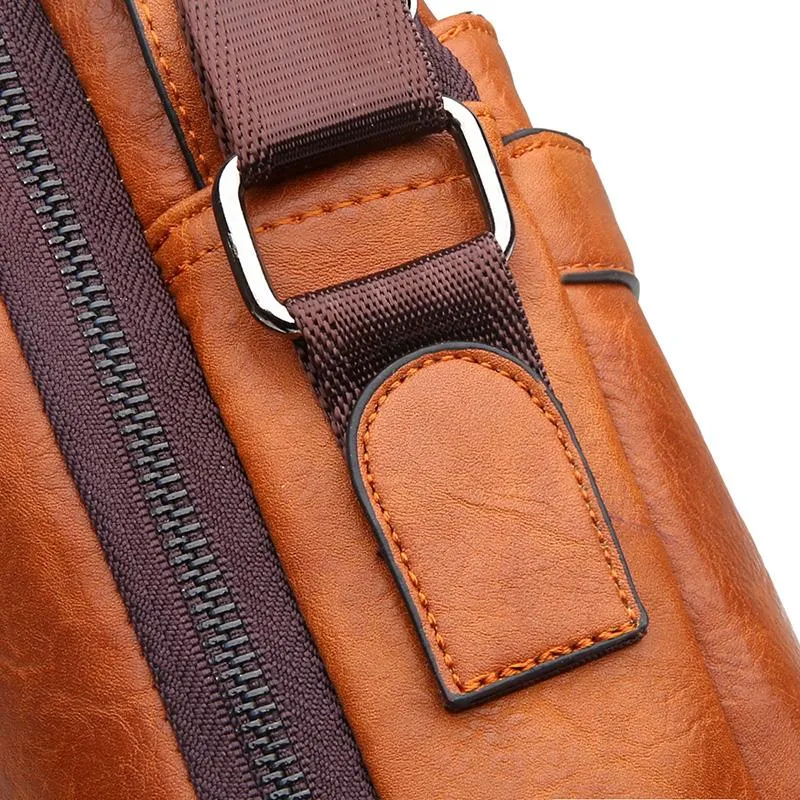 Luxury JEEP Leather Messenger Bag - 3 Colors