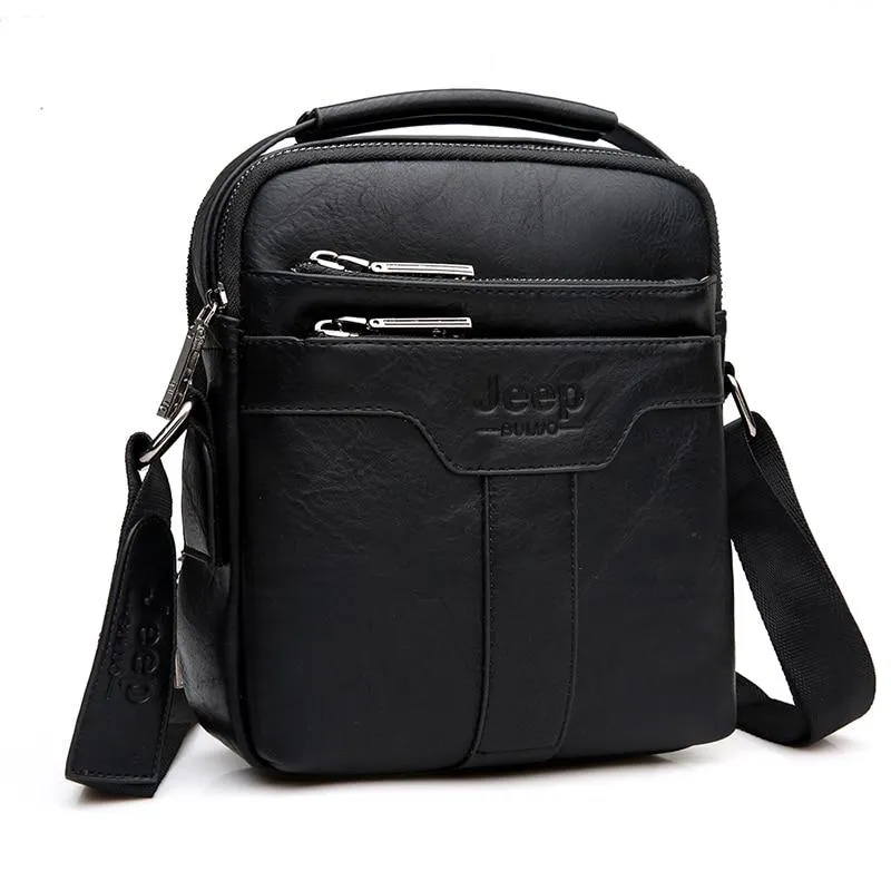 Luxury JEEP Leather Messenger Bag - 3 Colors