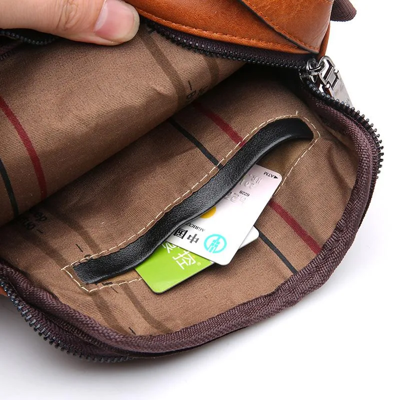 Luxury JEEP Leather Messenger Bag - 3 Colors