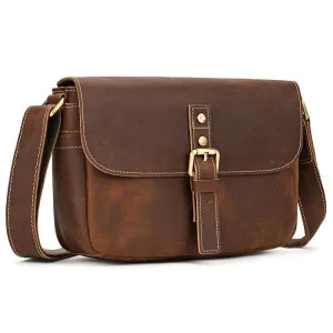 Male Female Leather Crossbody Bags Sling Bag Anti Theft