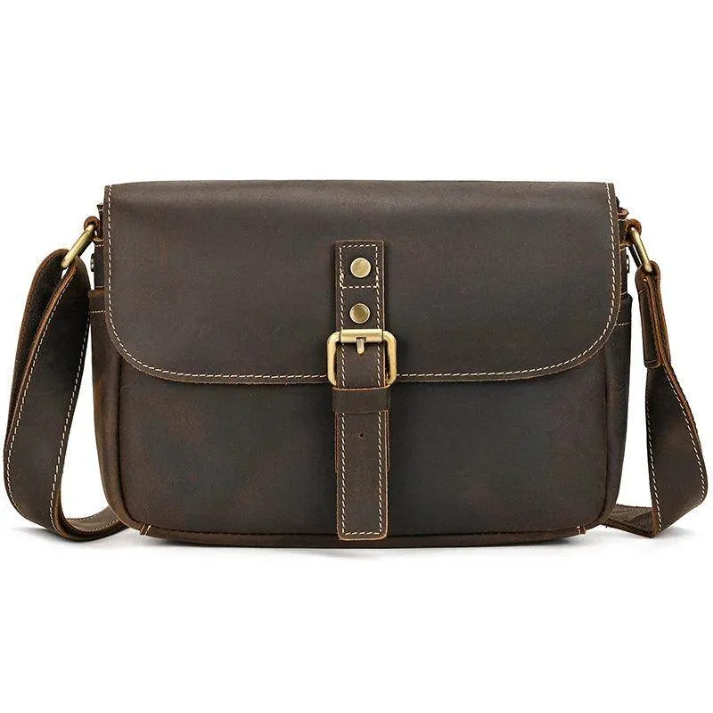 Male Female Leather Crossbody Bags Sling Bag Anti Theft