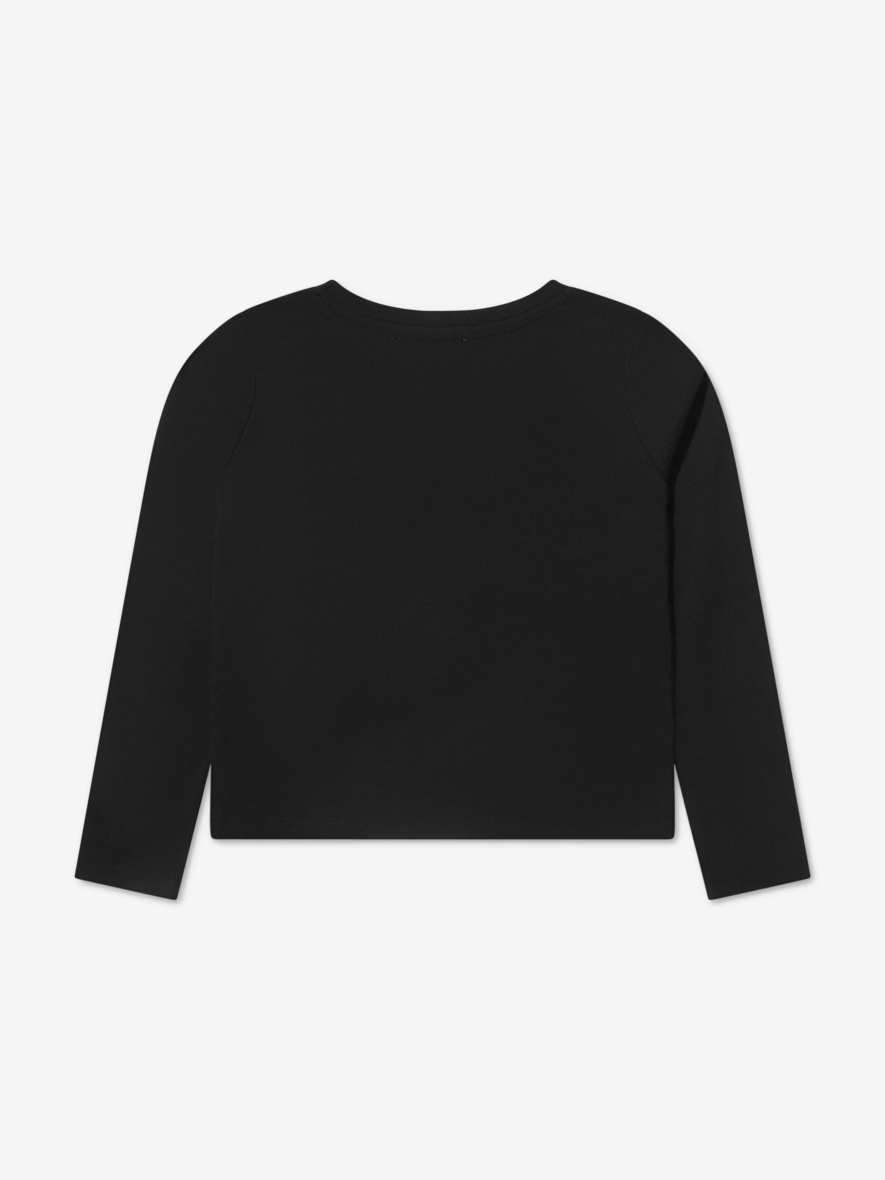 Michael Kors Girls Long Sleeve Sequin Logo T-Shirt