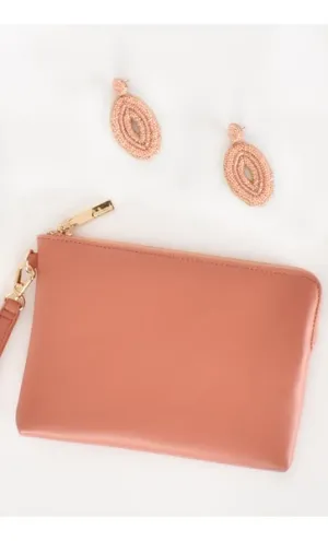 Miranda Clutch - Apricot