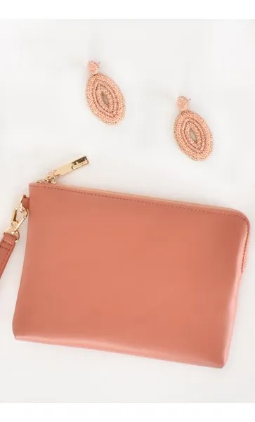 Miranda Clutch - Apricot
