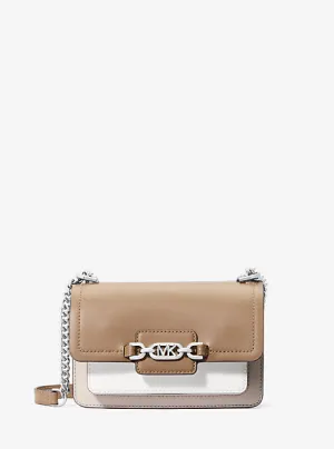 MK Heather Extra-Small Logo Crossbody Bag - Natural - Michael Kors