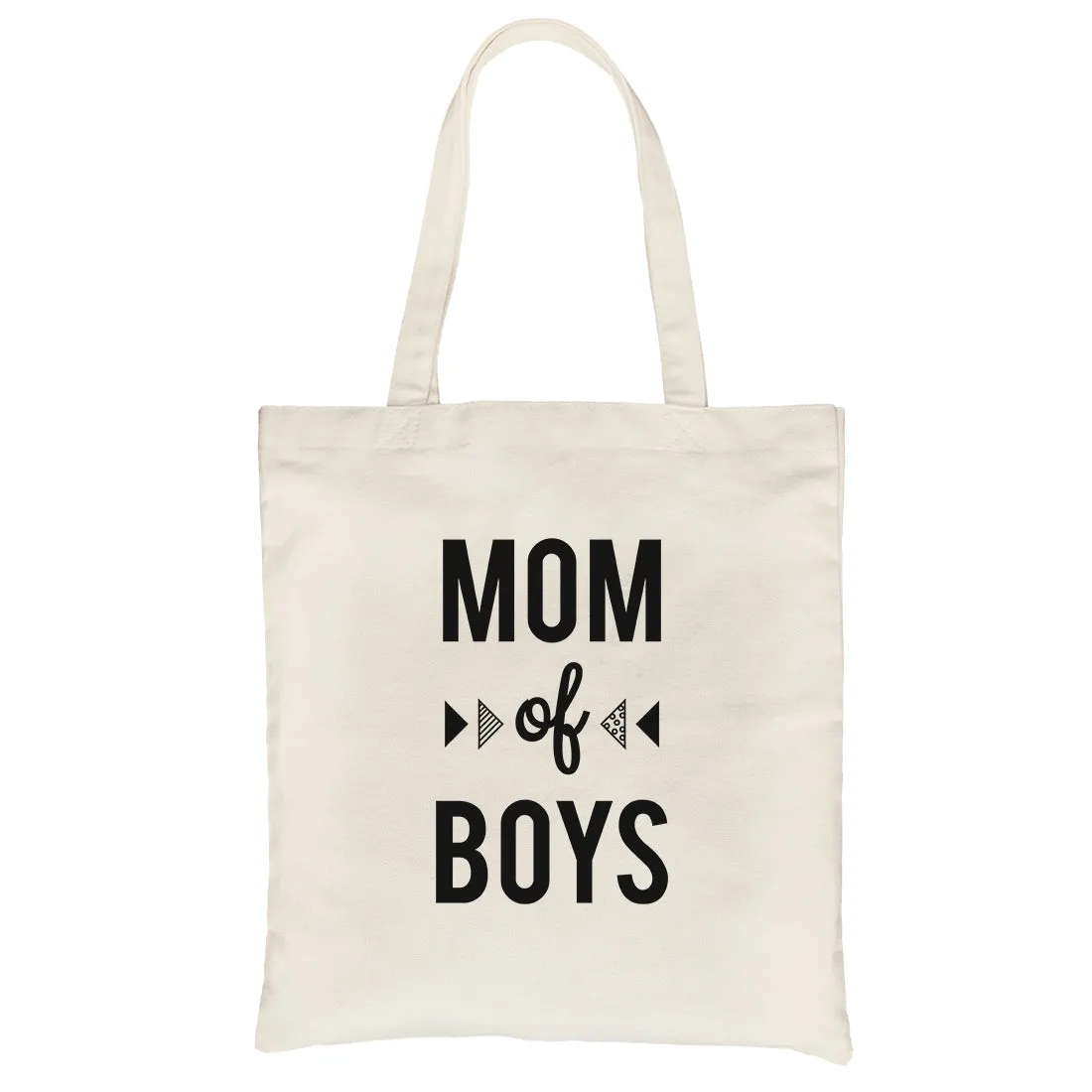 Mom Of Boys Heavy Cotton Canvas Bag Cute Beach Tote For Moms Gifts