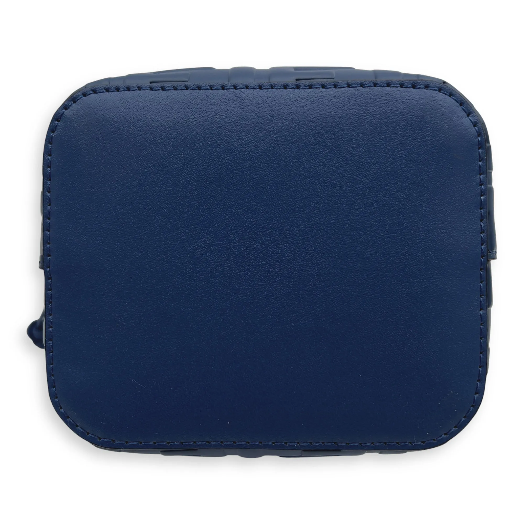 Mon Tresor Mini Blue Bucket Bag in Calfskin, Gold hardware