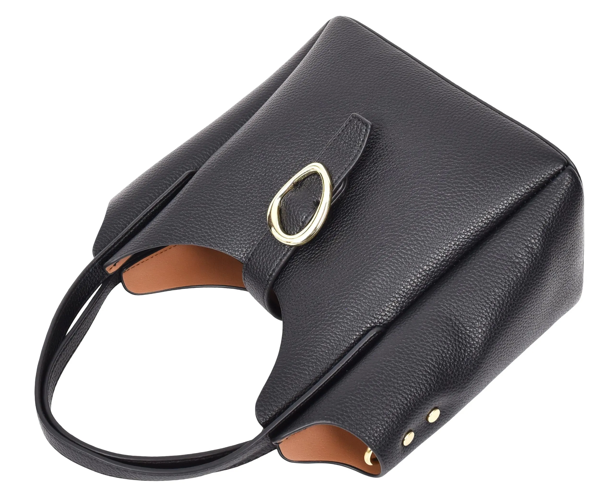 Montreal  Women's Small Faux Leather Shoulder Handbag Black 