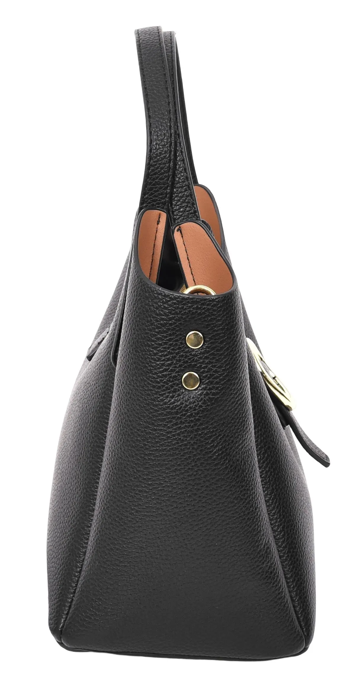 Montreal  Women's Small Faux Leather Shoulder Handbag Black 