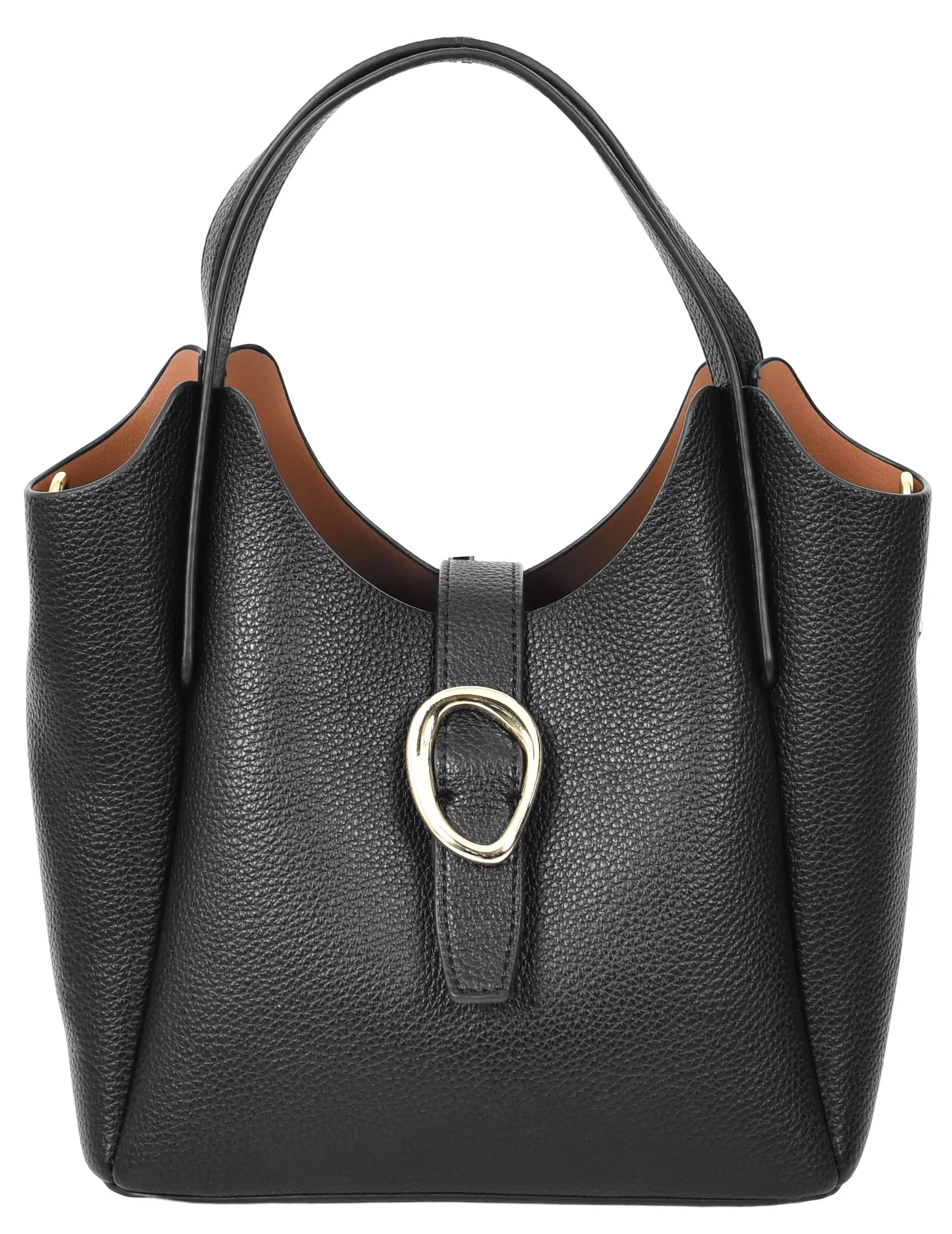 Montreal  Women's Small Faux Leather Shoulder Handbag Black 
