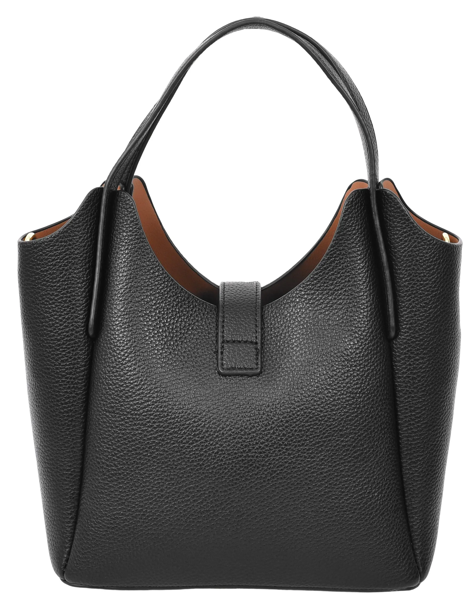 Montreal  Women's Small Faux Leather Shoulder Handbag Black 