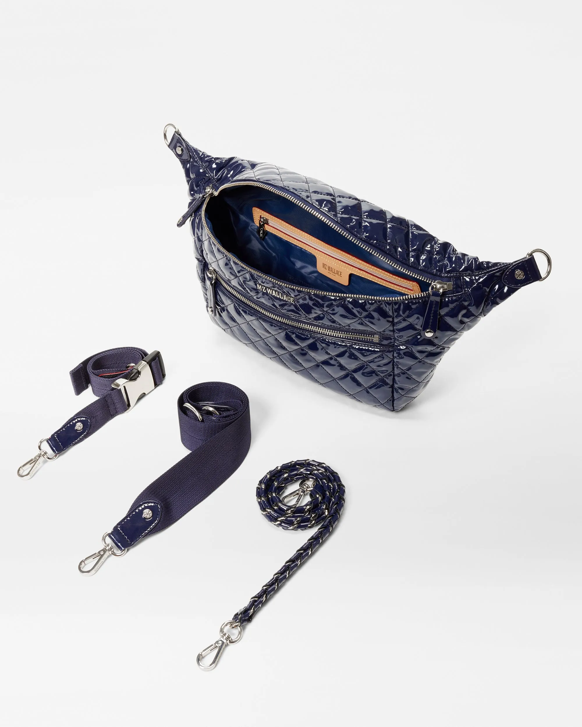 Navy Lacquer Crosby Crossbody Sling Bag