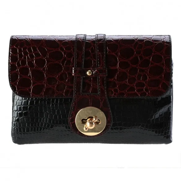 New Fashion Women Synthetic Leather Shoulder Bag Casual Vintage Style Handbag