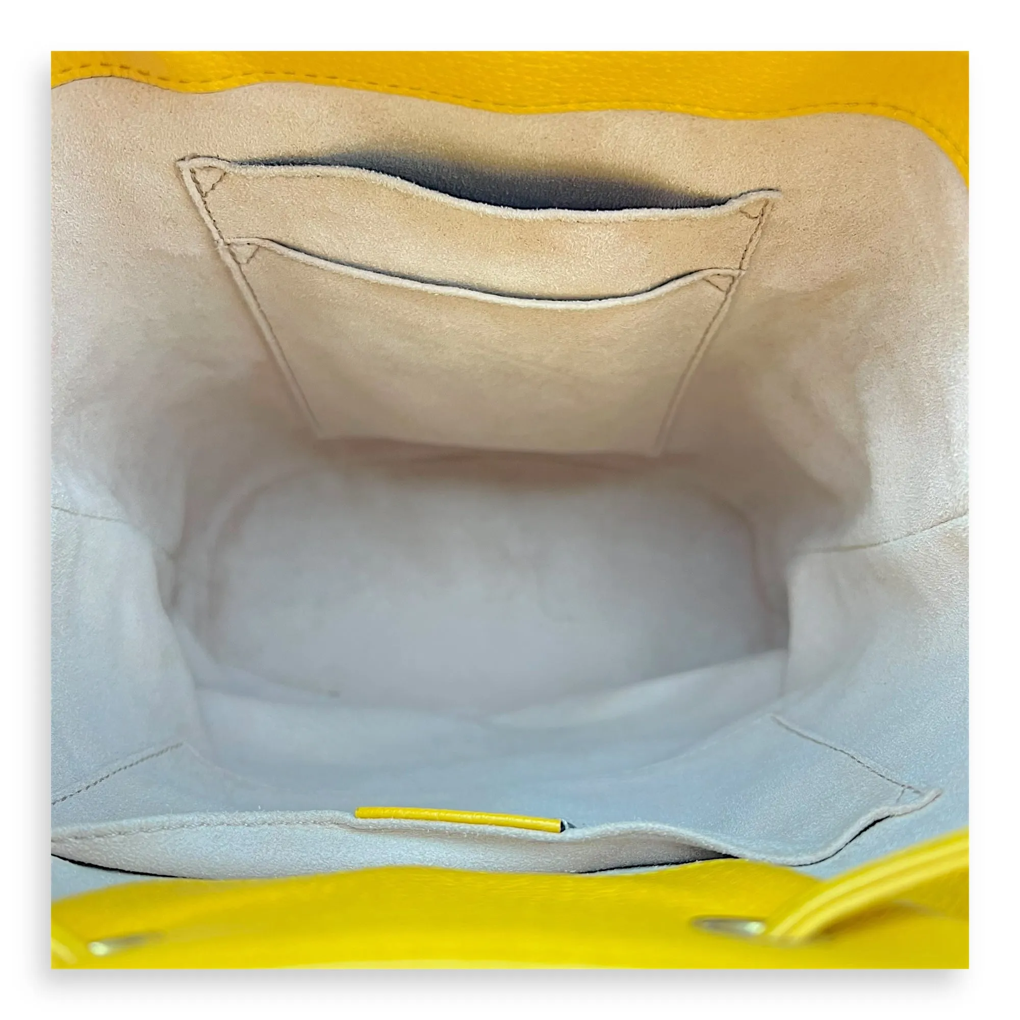 Ophidia Bucket Bag Yellow in Coated Canvas, Gold hardware