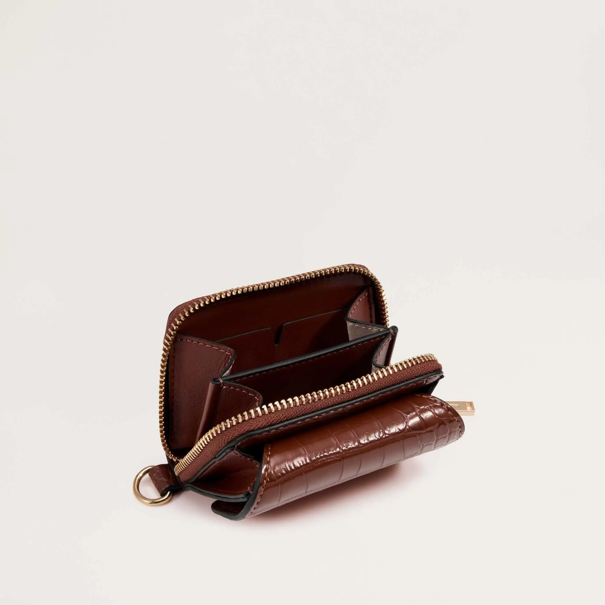 Orbit Wallet - Mahogany Croco