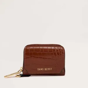 Orbit Wallet - Mahogany Croco