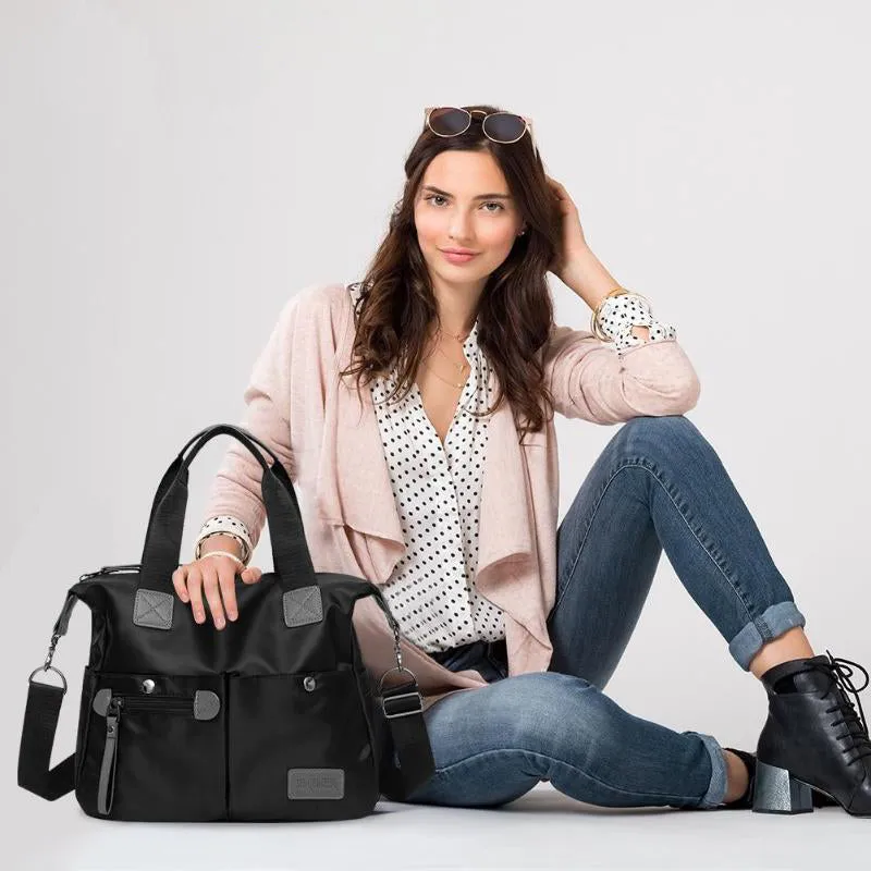 Sidiou Group Fashion Women Shoulder Bag Waterproof Solid Nylon  Sling Messenger Bag Tote Handbag