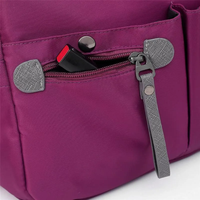 Sidiou Group Fashion Women Shoulder Bag Waterproof Solid Nylon  Sling Messenger Bag Tote Handbag
