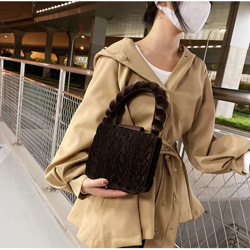 Sling Bags Striped Plaid One-Shoulder Crossbody Handbag