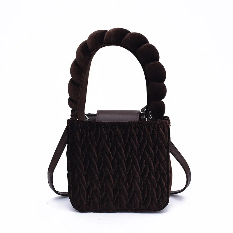 Sling Bags Striped Plaid One-Shoulder Crossbody Handbag