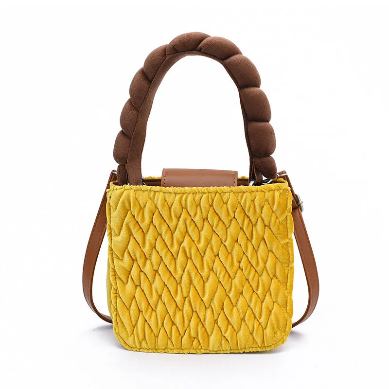 Sling Bags Striped Plaid One-Shoulder Crossbody Handbag