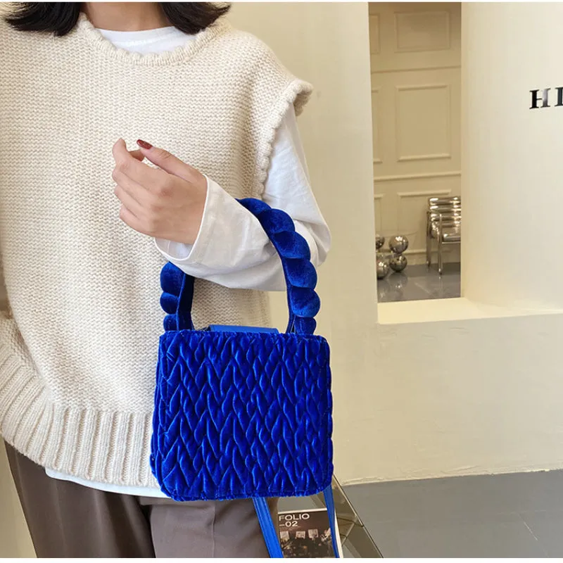 Sling Bags Striped Plaid One-Shoulder Crossbody Handbag