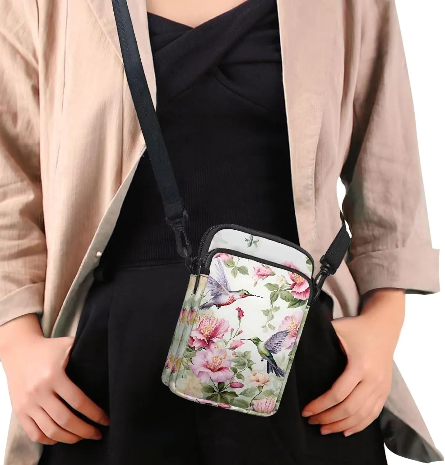 Small Crossbody Bags for Women Travel Zipper Cell Phone Bag with Strap