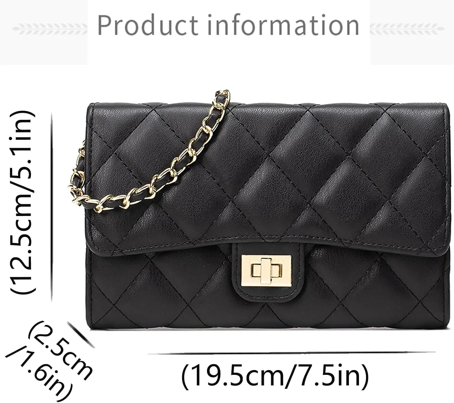 Small Purses for Women Quilted Crossbody Bags Ladies Trendy Shoulder Handbags Quilted Purses Women