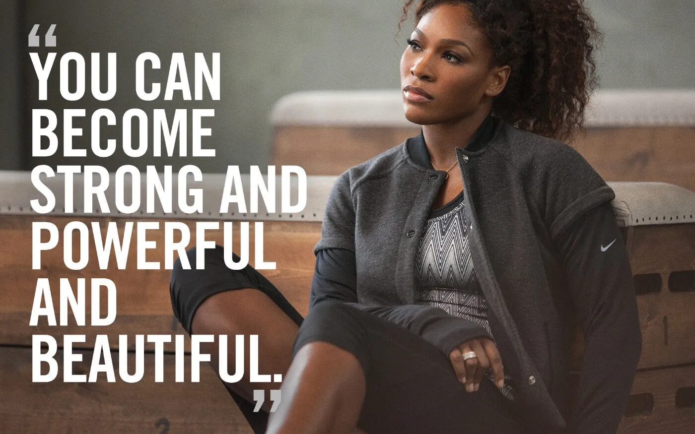 Spirit Of Sports - Motivation - You Can Become Strong And Powerful And Beautiful - Serena Williams