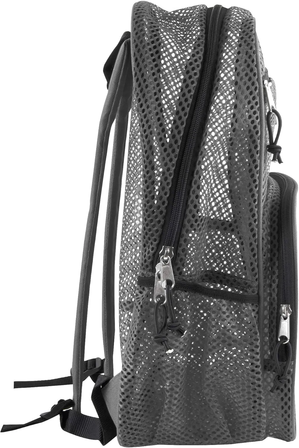 Summit Ridge Reflective Mesh School Backpack for Teens, Girls, Boys | Wire Frame Mesh Beach Backpack XL with Zipper (Gray)