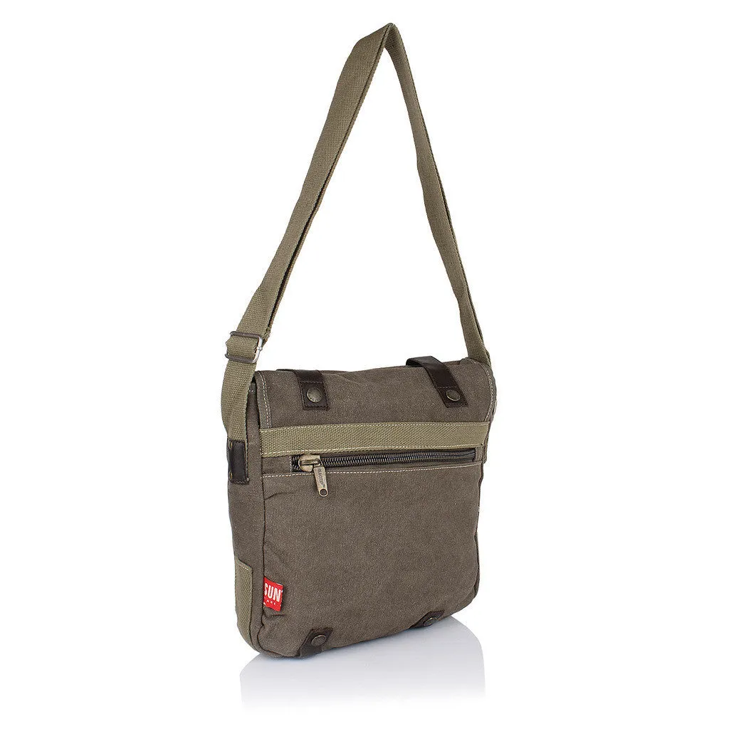 Suntop Men Brown Cotton, Canvas Sling Bag(Brown)