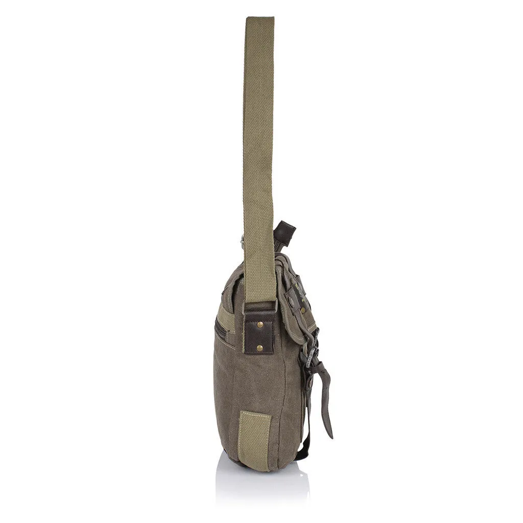 Suntop Men Brown Cotton, Canvas Sling Bag(Brown)