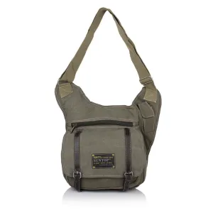Suntop Men Green Cotton, Canvas Sling Bag(Green)