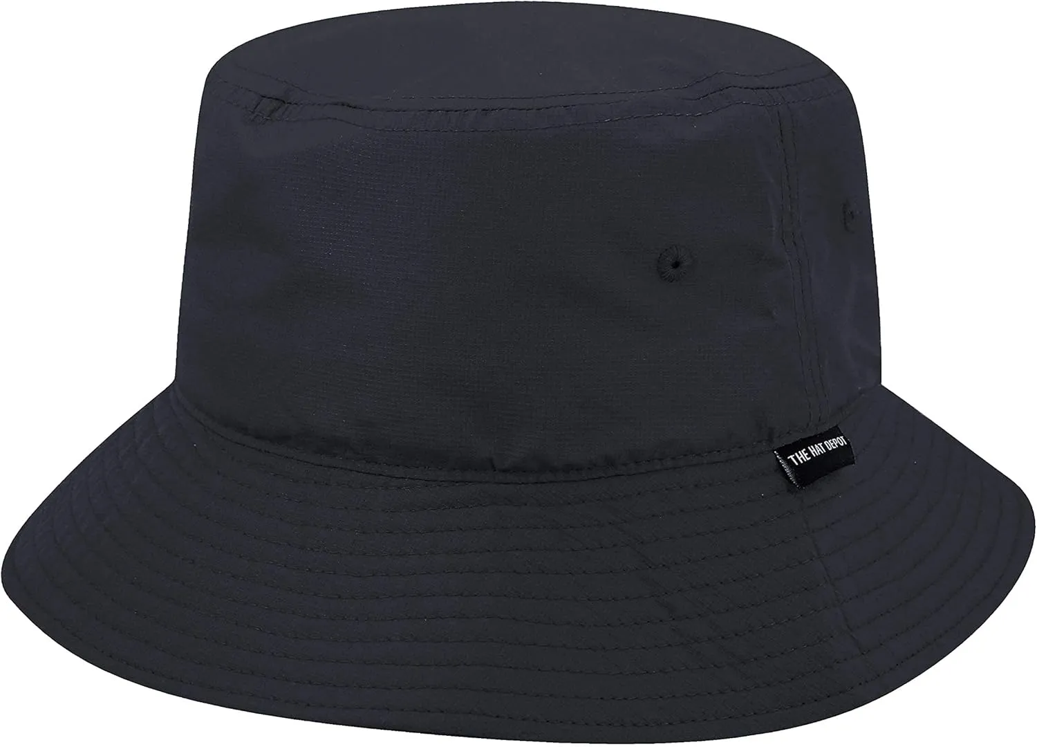 The Hat Depot Lightweight, Quick Dry Polyester Packable Nylon Bucket Sun Hat