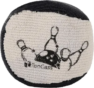 TonGass (1-Pack, Black and Grey Microfiber Ultra Dry Bowling Grip Ball, Microfiber Bowling Grip Bags, Bowlings Powder Bag for Hands Use