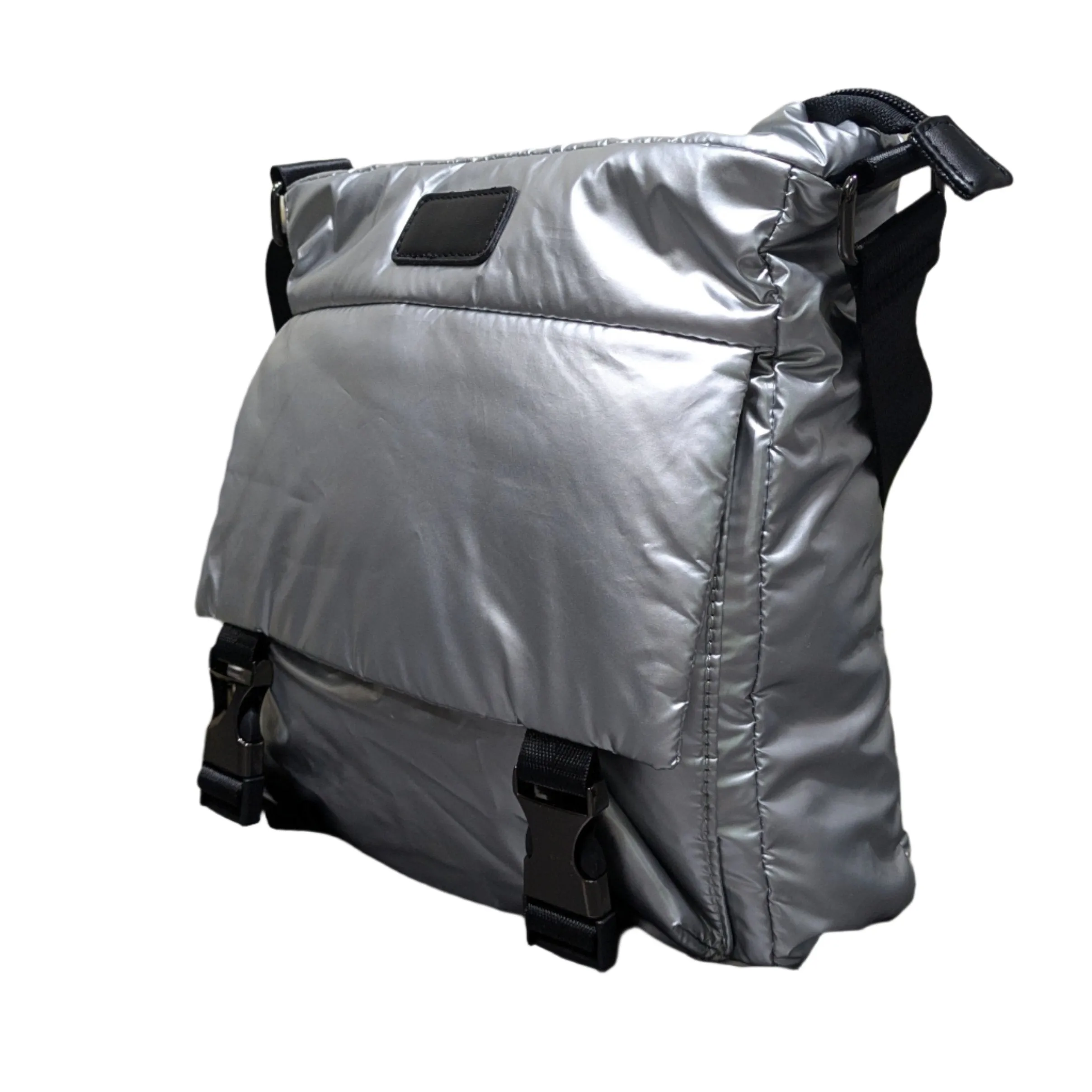 Turbo Bags Silver Crossbody Bag for Ladies