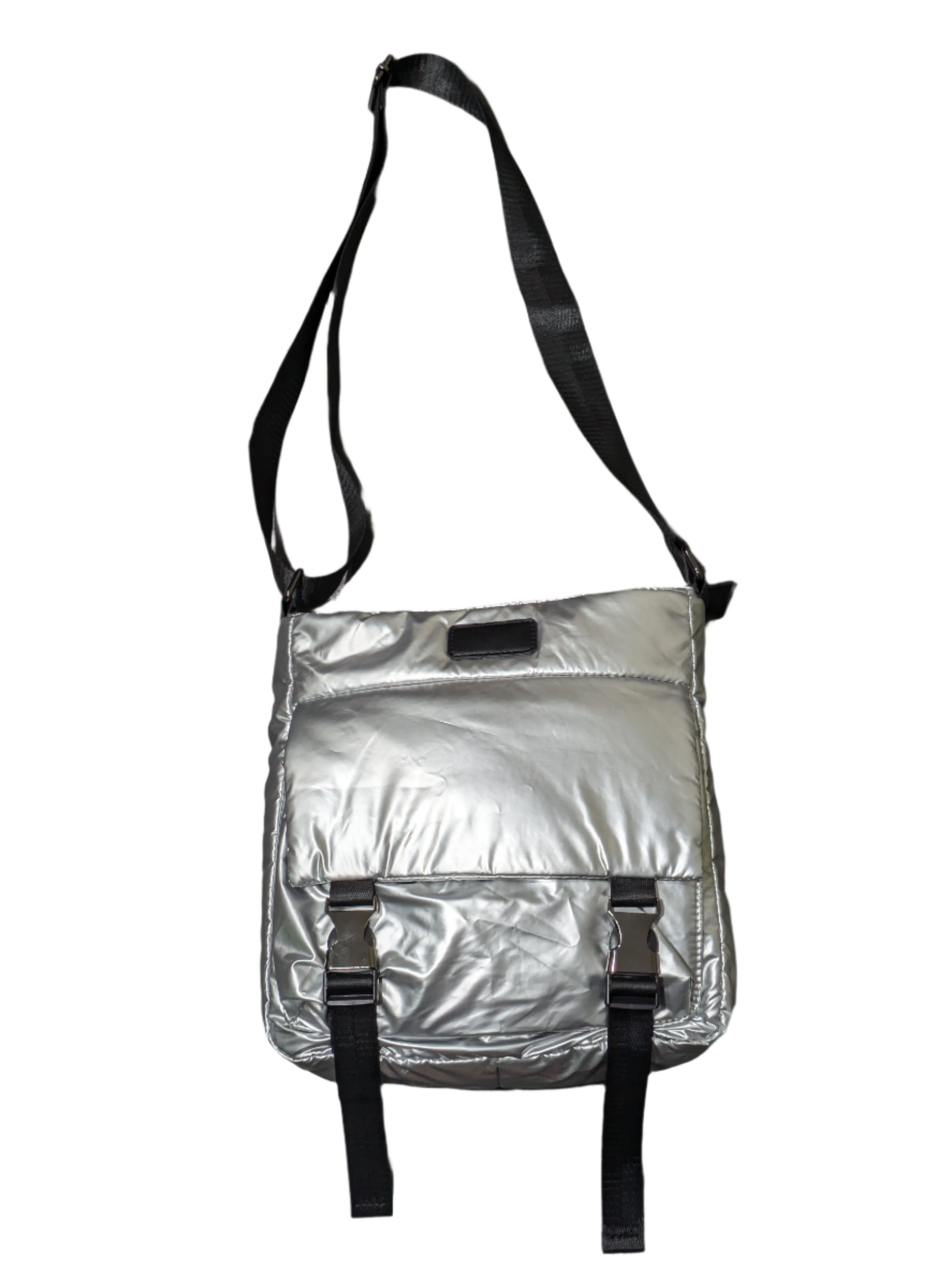 Turbo Bags Silver Crossbody Bag for Ladies