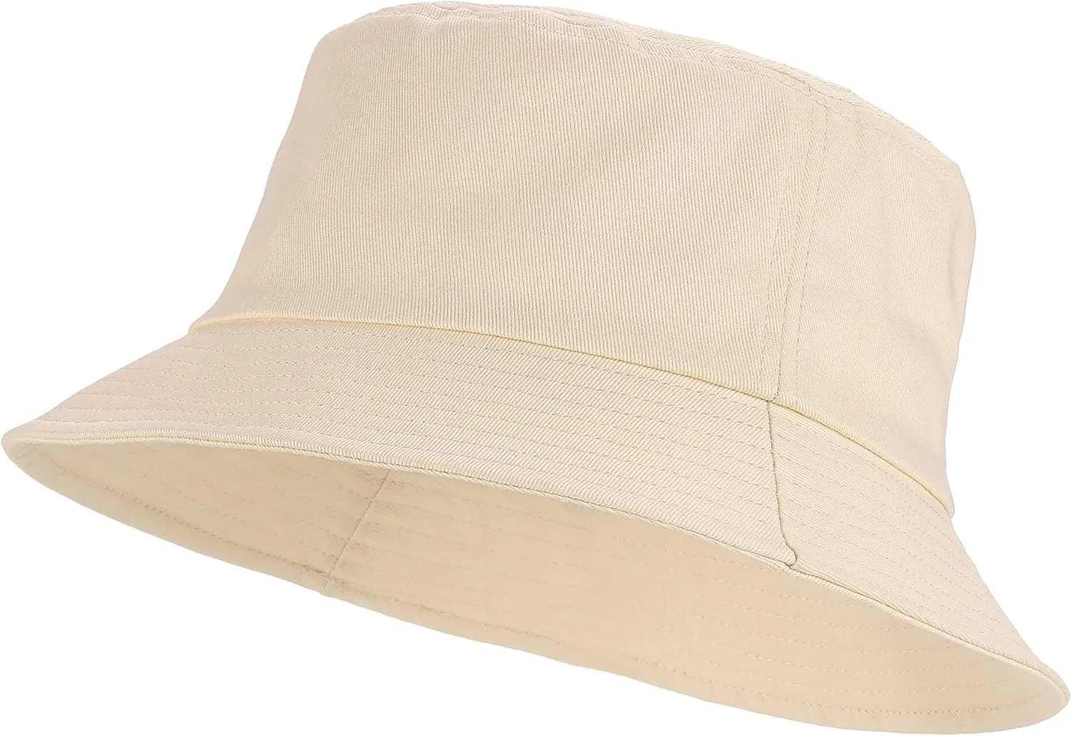 Umeepar Unisex Cotton Packable Bucket Hat Sun Hat Plain Colors for Men Women