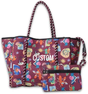 XL Personalized Neoprene Tote Bag for Women